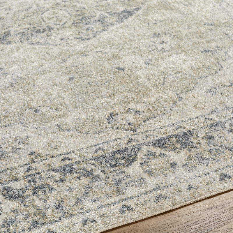 Tapis gris / bleu Watts, Rectangle 7 pi 10 po x 10 pi 2 po