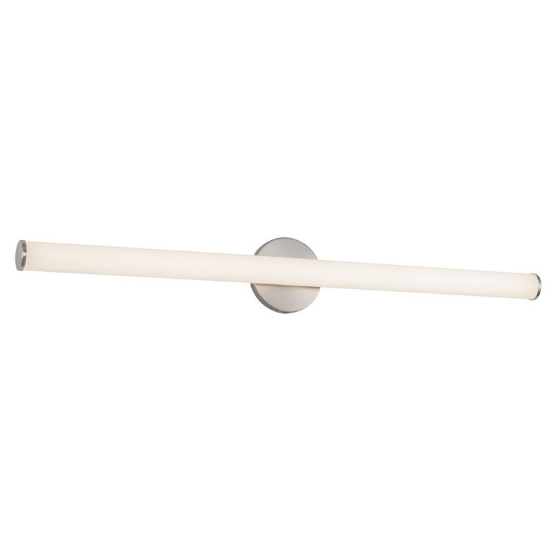 Tectra 36-in Black dimmable LED Wall Sconce, Nickel