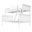 Lit superposé simple au-dessus de double en bois massif Aileana-362215876
