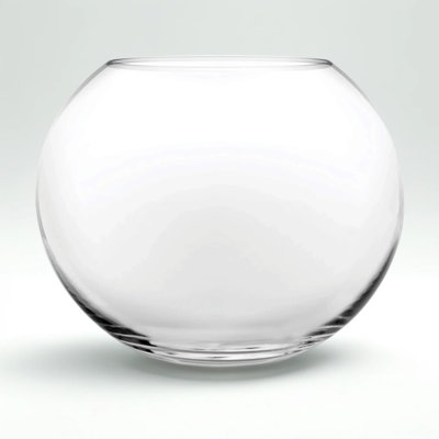 Large Glass Bubble Bowl Vase - Hand-Blown Crystal Clear Terrarium Globe For Centerpieces, Floral Arrangements, Weddings And Home Decor