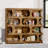 71" Tall Bookcase, 4-Tier S-Shaped Bookshelf-577478404
