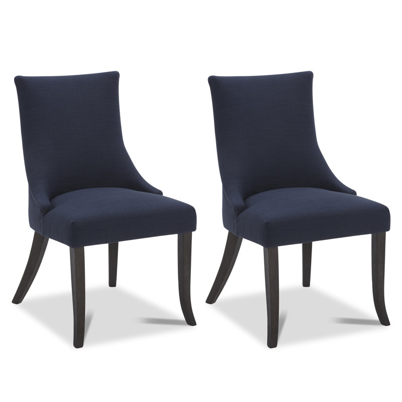 Upholstered Performance Fabric Dining Chair, Fabric Insignia Blue
