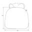 Coussin de chaise de salle à manger avec coussins de siège ergonomiques en mousse à mémoire de forme en polyester avec attaches-24459812-105846092