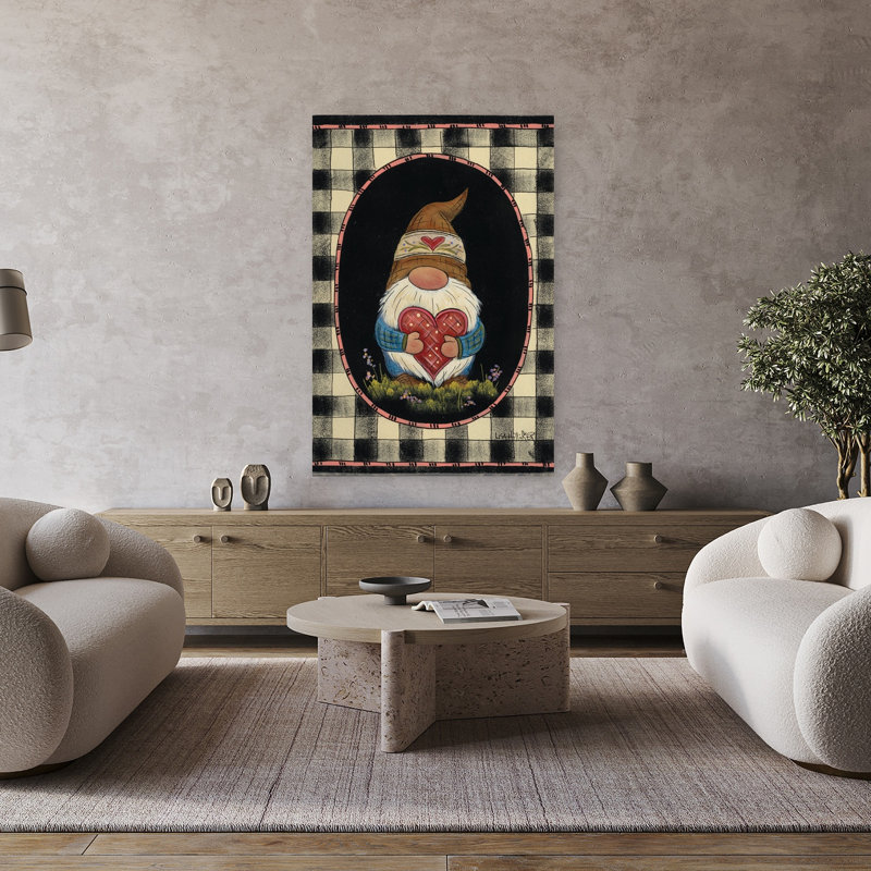 Robert Gnome, art contemporain abstrait fantaisiste, H 48 po x l 32 po
