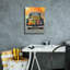 Toile épique Graffiti «Fall Bounty 3 Truck Navy» par James Wiens, 12 po x 16 po-1939245529