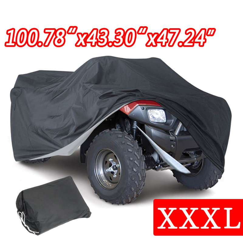 Housse de VTT imperméable robuste de taille M pour Kawasaki Can-Am de Polaris avec sac, H 100,78 po x l 43,3 po x P 47,24 po