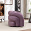 Fauteuil demi-tonneau rembourré et pivotant-1711897629