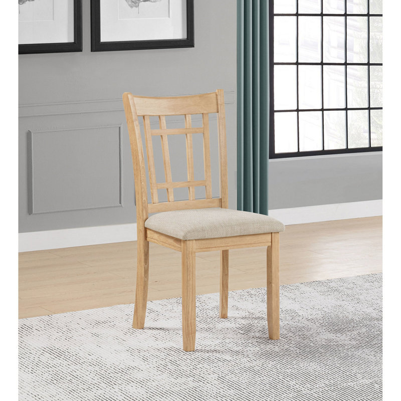 Ensemble de chaises de salle à manger en bois de chêne clair Davis (ensemble de 2)