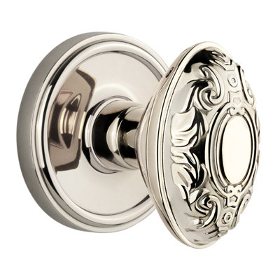 Grandeur Georgetown Rosette Passage with Grande Victorian Door Knob