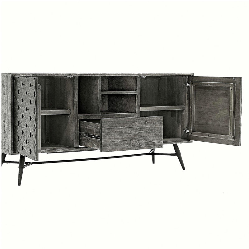 Buffet Makena en bois d'acacia gris