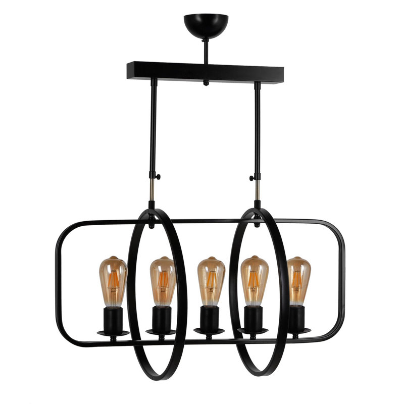 Luminaire suspendu pour îlot de cuisine à 5 lumières Krier