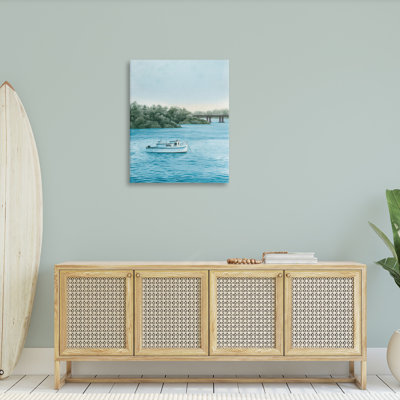 Art mural sur toile, "Bateau traditionnel" par Grace Popp