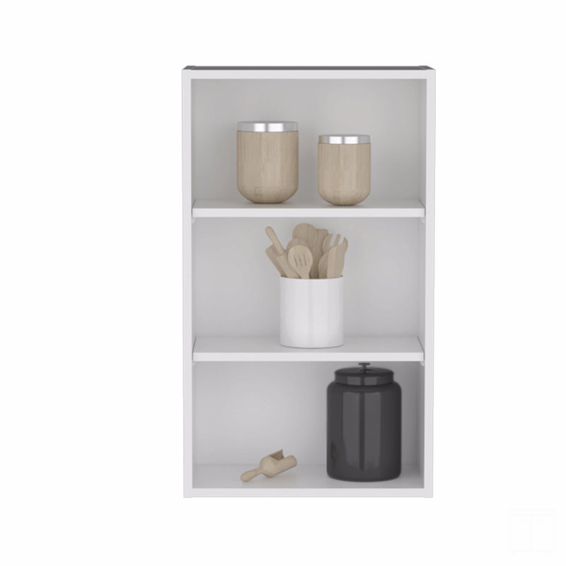 Armoire murale H 36 po, 3 tablettes, Blanc, H 36 po x l 47,2 po x P 12 po