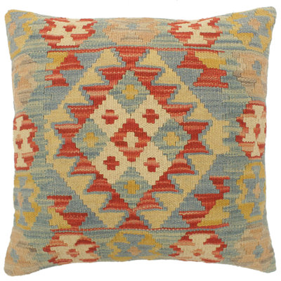 Bohemian Turkish Hand Woven Kilim Pillow