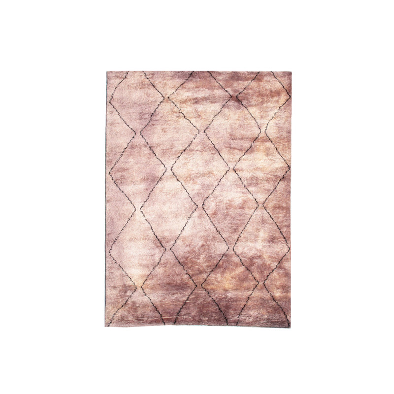 Tapis marocain moderne noué à la main 6 X 8