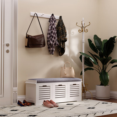 Eyad Linen Upholstered Storage Bench