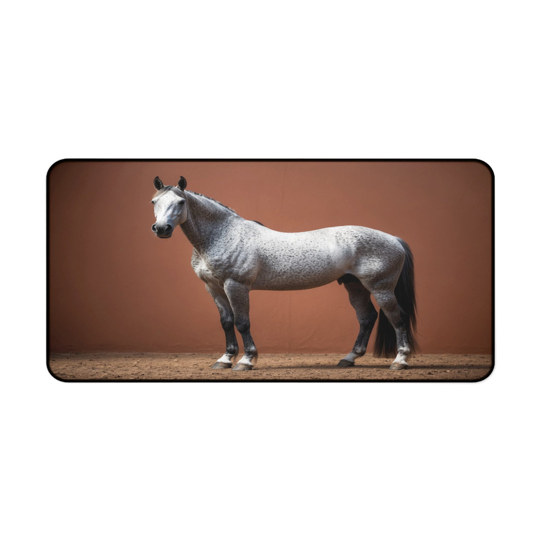 Dapple Grey Horse Desk Mat