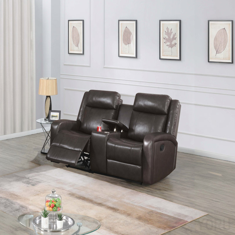 MOTION LOVESEAT In Dark Brown