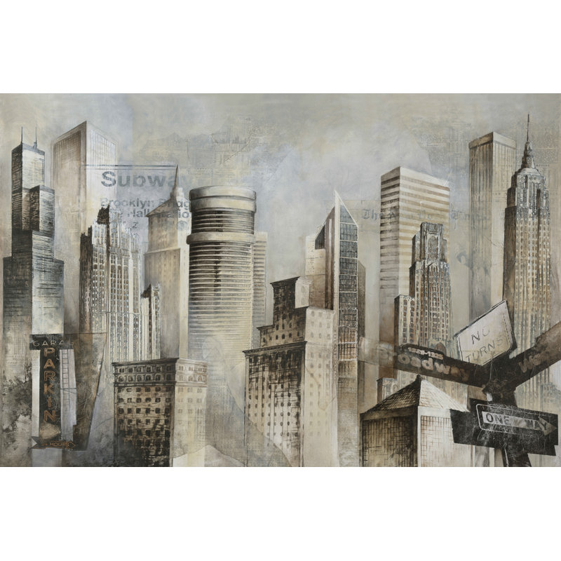 New York - Wrapped Canvas Print, 30cm H x 46cm W x 3.8cm D