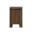 Ensemble de chambre à coucher de style moderne Mid-Century 3 pièces, lit tapissier avec tête de lit à DEL et 2 tables de chevet USB, noyer-953186743