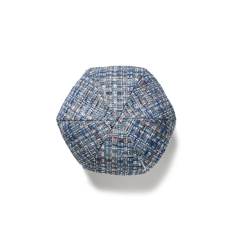 Woodland Estate Circular Pillow Cover & Insert, Blue Wood