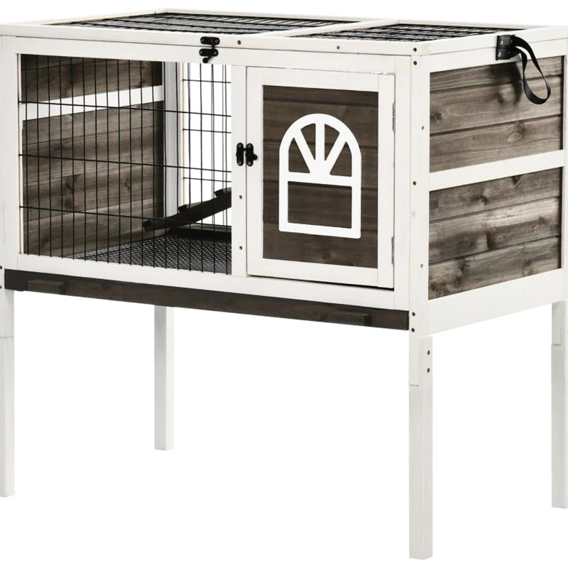 Spacious Pet House,Wood Rabbit Hutch