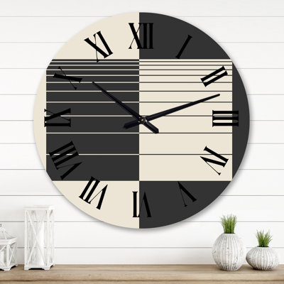 Très grande horloge murale minimaliste rétro III