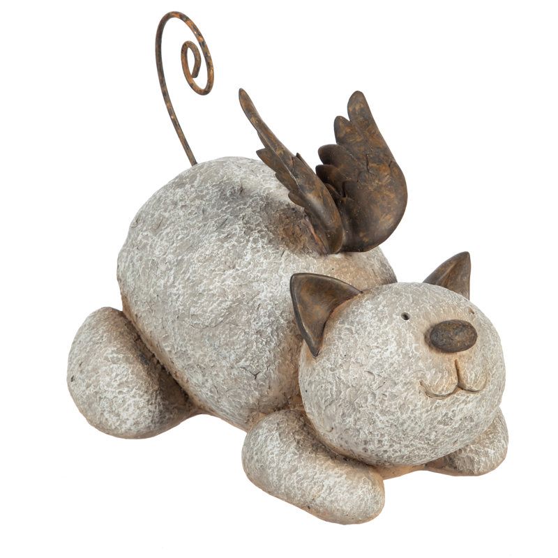 Barten Cat Weather Resistant Stone Garden Statue
