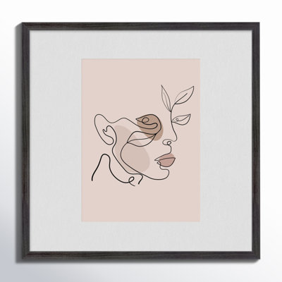 Linetta Wood Picture Frame with Mat