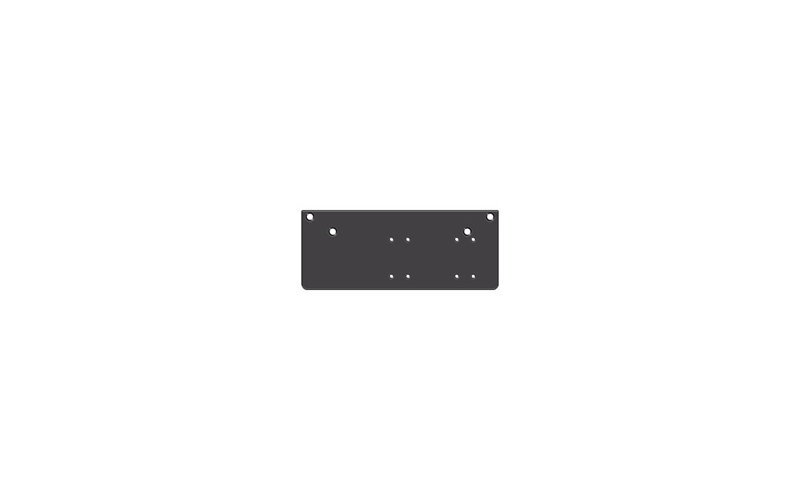 Deltana DP4041P-DURO Drop Plate for DC40 - Parallel Arm Installation Black
