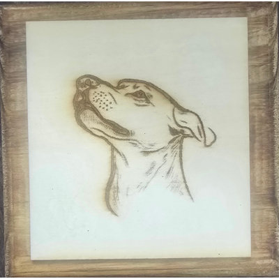 Wall Plaque of Dog Cameo