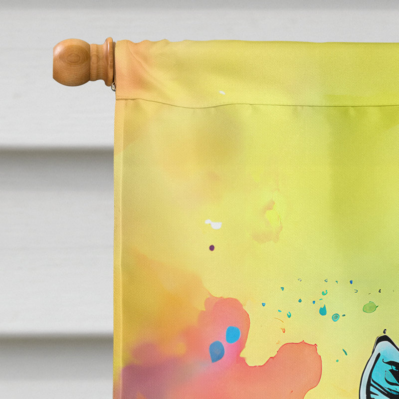 Drapeau maison hippie zèbre