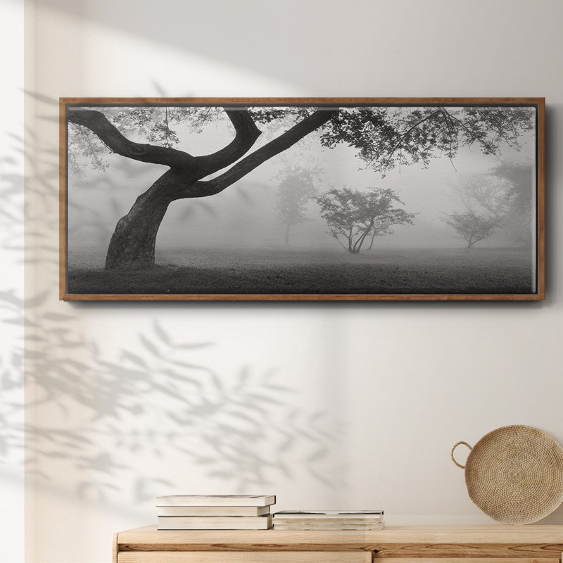 Into the Mist- Framed Canvas, 12" H x 30" W