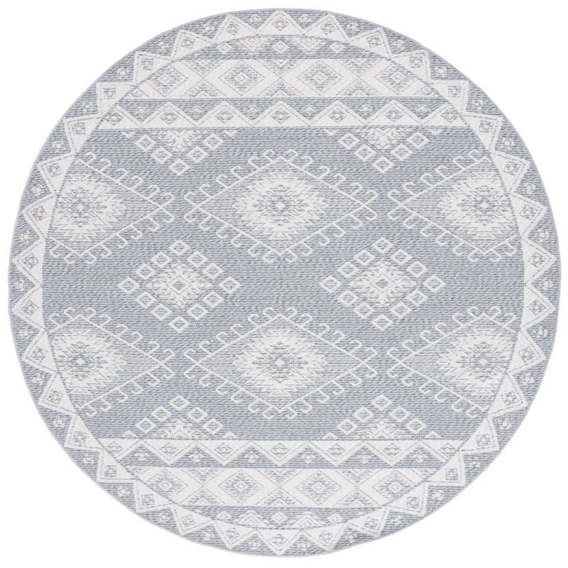 Coralyn Performance Southwestern Rug, Round 6'7"