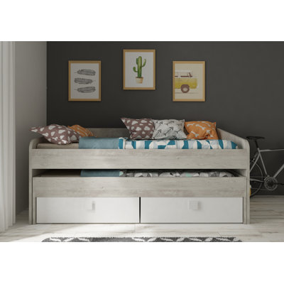 Rayo European Single (90 X 200 Cm) Daybed with Storage Included with Trundle Included