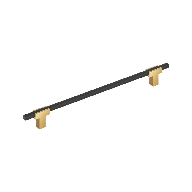 Poignée barre Urbanite, Champagne Bronze/Matte Black, 10 1/16"