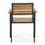 Chaise en bois et métal pour patio