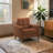 Martini Rust Fabric Upholstered Chair