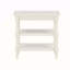 Table de chevet blanche antique
