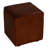  Bronco Genuine Leather Cube Ottoman, Brown