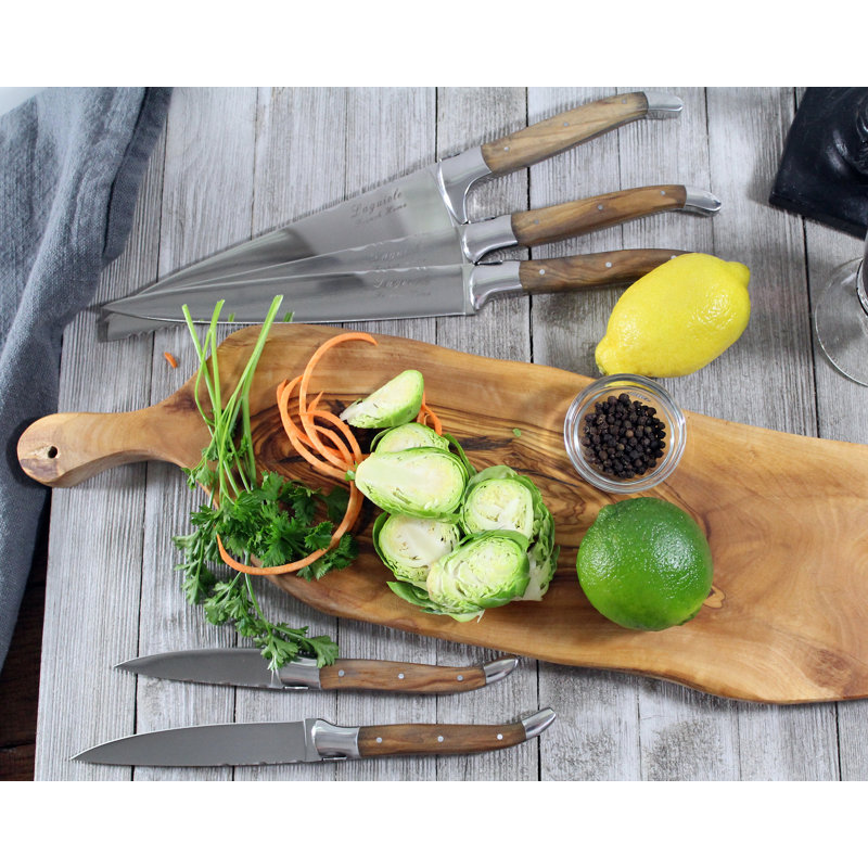 Laguiole 5 Piece Knife Set with Storage
