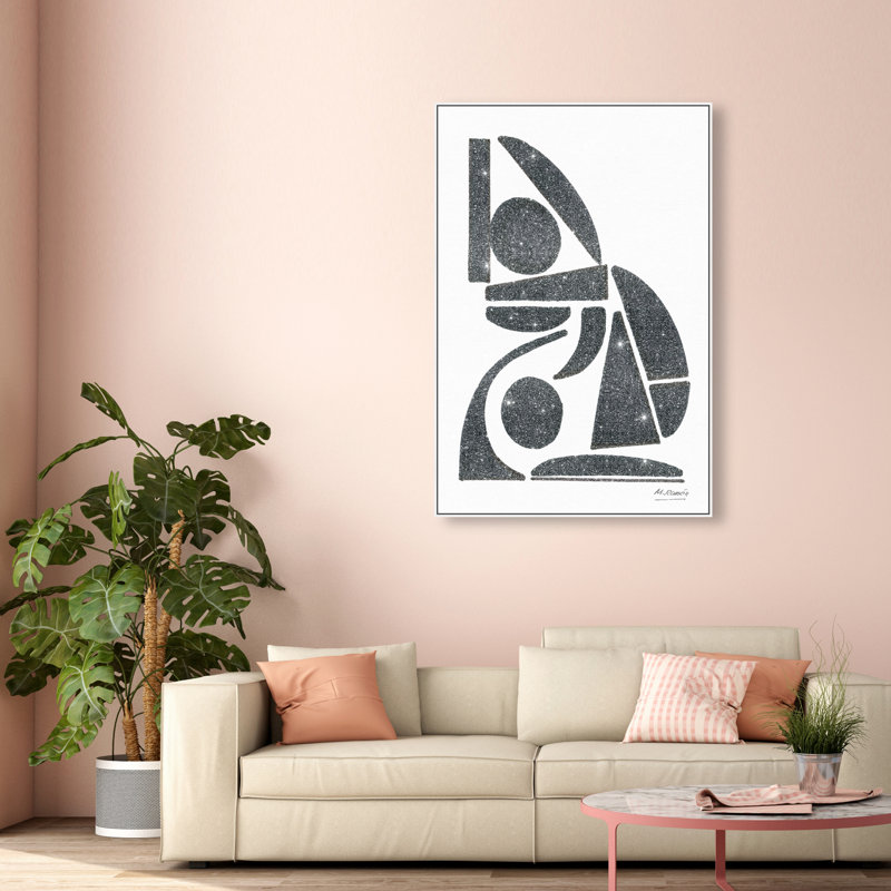 Manuel Roman - Abstracto Print by Oliver Gal, 55"H x 37"W, White Floater Frame