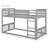 Twin Size Solid Wood Low Bunk Bed-1368673453