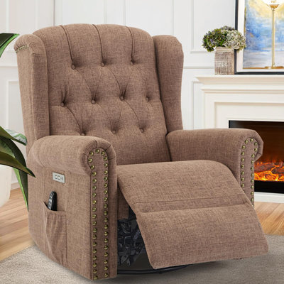 Fauteuil inclinable berçant et pivotant avec massage et chaleur Vivijason