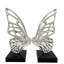Sculpture papillon en résine chromée