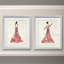 Guirlande, ensemble de 2 reproductions d’art graphique encadrées sur papier