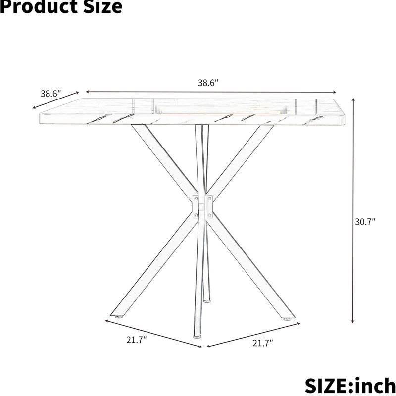 4 - Person Counter Height Dining Set, Black