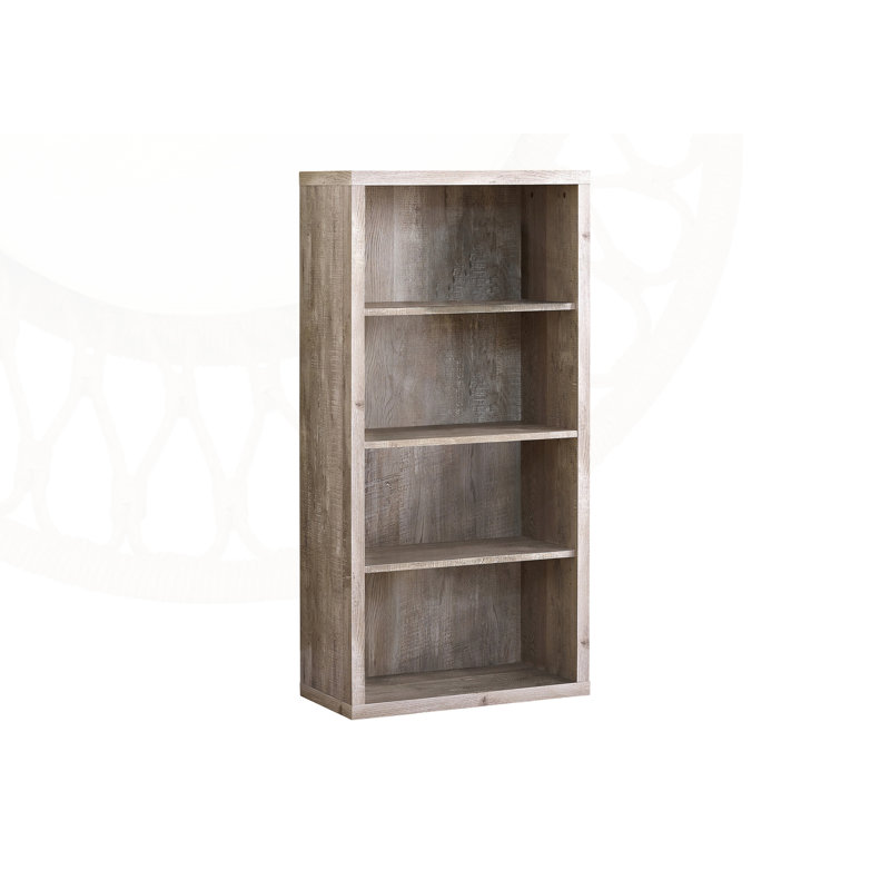 Bibliothèque moderne à 5 niveaux avec tablettes réglables, parfaite pour le rangement et la présentation de bureau et de chambre à coucher