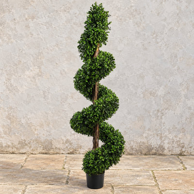 Faux Ficus and Foliage Plant in Plastic Pot Liner