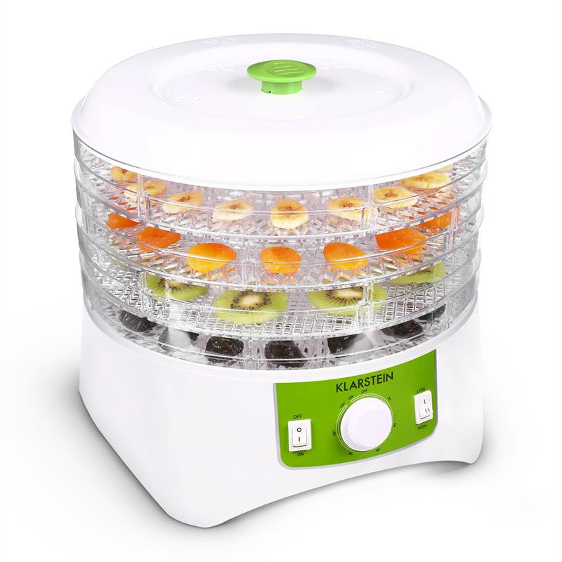 Klarstein 400W Food Dehydrator, White/Green